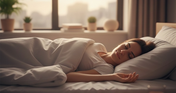 Symbolbild einer schlafenden Person für die Schlafqualitaet im BUZZ Wien