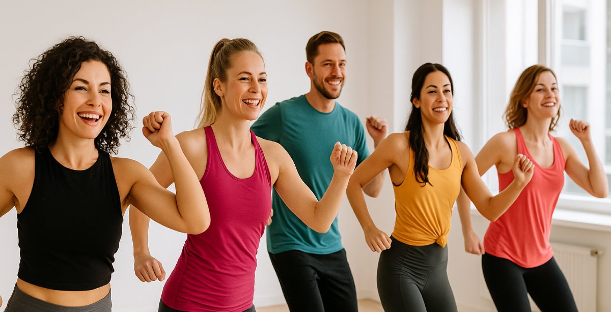 Ein Symbolbild für den Dance Fitness Kurs im BUZZ in Wien Ein Symbolbild für den Dance Fitness Kurs im BUZZ in Wien